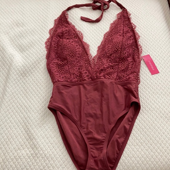 Mauve One Piece Swimsuit - Picture 1 of 6